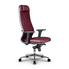 Кресло руководителя Метта Metta L 1m 40M/2D Комплект 3 Темно-бордовое