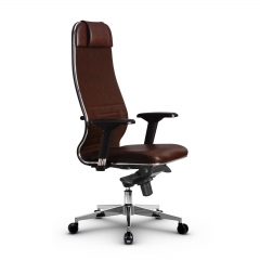 Кресло руководителя Метта Metta L 1m 38K2/4D Комплект 3 Темно-коричневое