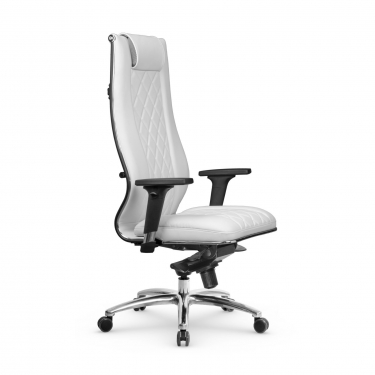 Кресло руководителя Метта Мetta L 1m 50M/2D Infinity Easy Clean MPES Комплект 1 Молочное