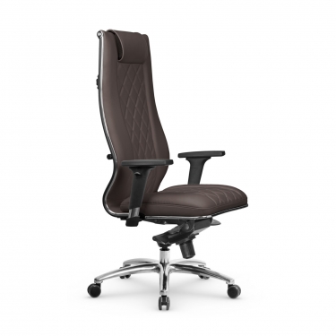 Кресло руководителя Метта Мetta L 1m 50M/2D Infinity Easy Clean MPES Комплект 1 Темно-коричневое