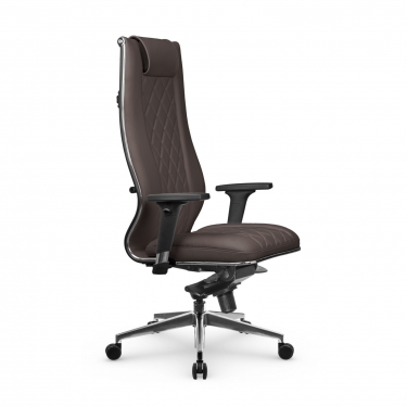 Кресло руководителя Метта Мetta L 1m 50M/2D Infinity Easy Clean MPES Комплект 2 Темно-коричневое