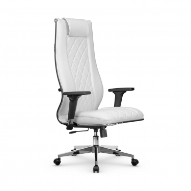 Кресло руководителя Метта Мetta L 1m 50M/2D Infinity Easy Clean MPES Комплект 3 Белое