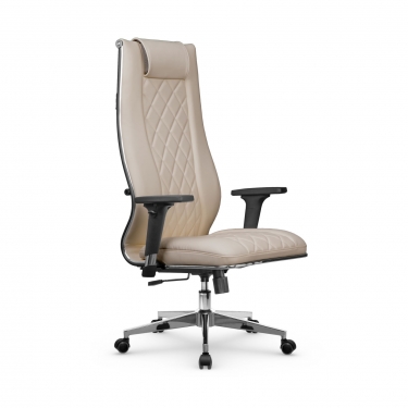 Кресло руководителя Метта Мetta L 1m 50M/2D Infinity Easy Clean MPES Комплект 3 Темно-бежевое