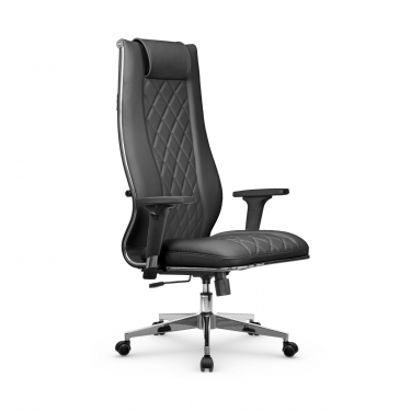 Кресло руководителя Метта Мetta L 1m 50M/2D Infinity Easy Clean MPES Комплект 3 Черное
