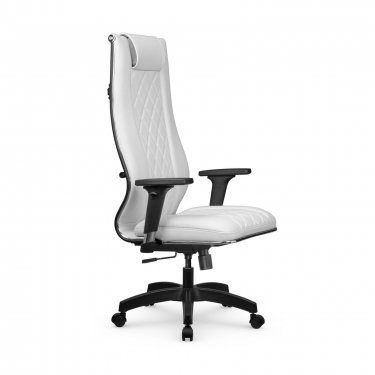 Кресло руководителя Метта Мetta L 1m 50M/2D Infinity Easy Clean MPES Комплект 4 Молочное