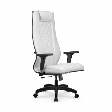 Кресло руководителя Метта Мetta L 1m 50M/2D Infinity Easy Clean MPES Комплект 4 Молочное