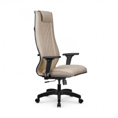 Кресло руководителя Метта Мetta L 1m 50M/2D Infinity Easy Clean MPES Комплект 4 Темно-бежевое