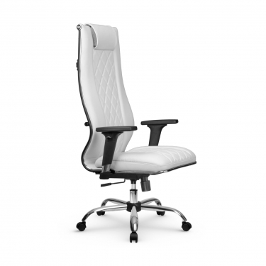 Кресло руководителя Метта Мetta L 1m 50M/2D Infinity Easy Clean MPES Комплект 5 Молочное