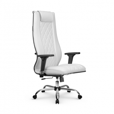 Кресло руководителя Метта Мetta L 1m 50M/2D Infinity Easy Clean MPES Комплект 5 Молочное