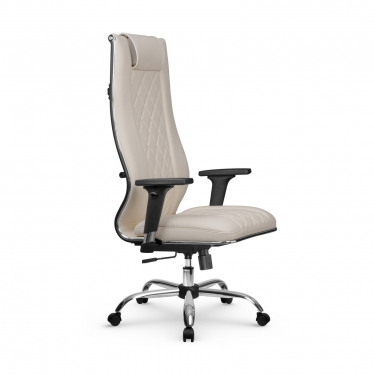 Кресло руководителя Метта Мetta L 1m 50M/2D Infinity Easy Clean MPES Комплект 5 Светло-бежевое