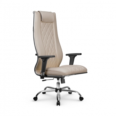 Кресло руководителя Метта Мetta L 1m 50M/2D Infinity Easy Clean MPES Комплект 5 Темно-бежевое