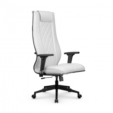 Кресло руководителя Метта Мetta L 1m 50M/2D Infinity Easy Clean MPES Комплект 6 Молочное
