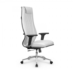 Кресло руководителя Метта Мetta L 1m 50M/2D Infinity Easy Clean MPES Комплект 7 Белое