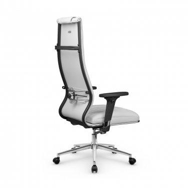 Кресло руководителя Метта Мetta L 1m 50M/2D Infinity Easy Clean MPES Комплект 7 Молочное