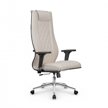 Кресло руководителя Метта Мetta L 1m 50M/2D Infinity Easy Clean MPES Комплект 7 Светло-бежевое