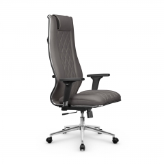 Кресло руководителя Метта Мetta L 1m 50M/2D Infinity Easy Clean MPES Комплект 7 Серое