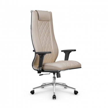 Кресло руководителя Метта Мetta L 1m 50M/2D Infinity Easy Clean MPES Комплект 7 Темно-бежевое