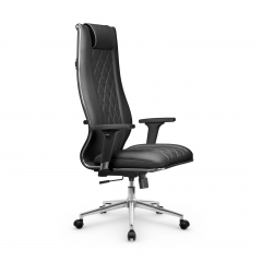 Кресло руководителя Метта Мetta L 1m 50M/2D Infinity Easy Clean MPES Комплект 7 Черное