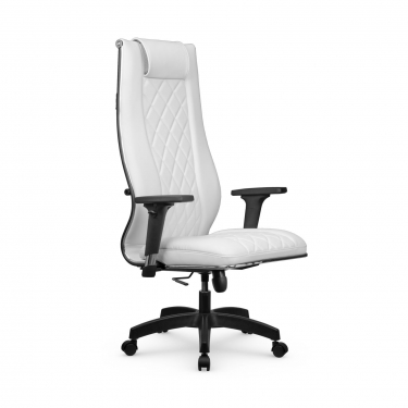 Кресло руководителя Метта Мetta L 1m 50M/2D Infinity Easy Clean MPES Комплект 8 Молочное