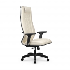 Кресло руководителя Метта Мetta L 1m 50M/2D Infinity Easy Clean MPES Комплект 8 Молочное