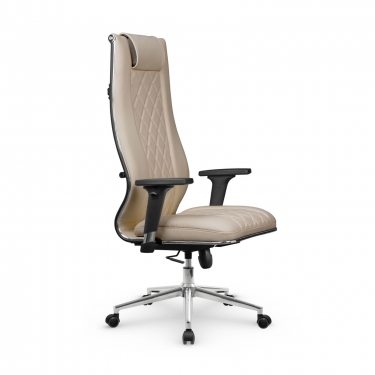 Кресло руководителя Метта Мetta L 1m 50M/2D Infinity Easy Clean MPES Комплект 9 Темно-бежевое