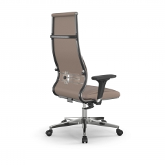 Кресло руководителя Метта Мetta L 1m 46/2D Infinity Easy Clean MPES Комплект 3 Темно-бежевое