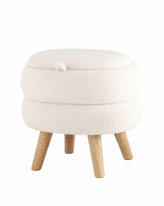Пуф с ящиком Stool Group Винни M Тедди белый