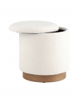 Пуф с ящиком Stool Group Холли S Тедди белый