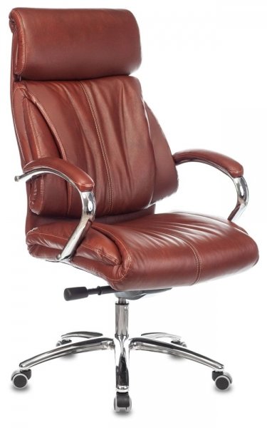 Кресло руководителя Бюрократ Бюрократ T-9904NSL светло-коричневый Leather Eichel
