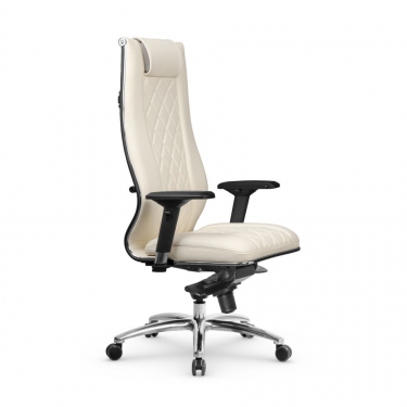 Кресло руководителя Метта МЕТТА L 1m 50M/4D Infinity Easy Clean MPES Комплект 1 Молочное