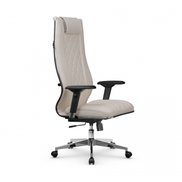 Кресло руководителя Метта МЕТТА L 1m 50M/4D Infinity Easy Clean MPES Комплект 3 Светло-бежевое