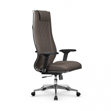 Кресло руководителя Метта МЕТТА L 1m 50M/4D Infinity Easy Clean MPES Комплект 3 Светло-коричневое