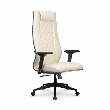 Кресло руководителя Метта МЕТТА L 1m 50M/4D Infinity Easy Clean MPES Комплект 6 Молочное