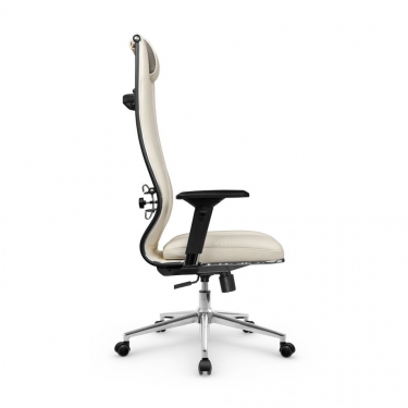 Кресло руководителя Метта МЕТТА L 1m 50M/4D Infinity Easy Clean MPES Комплект 7 Молочное