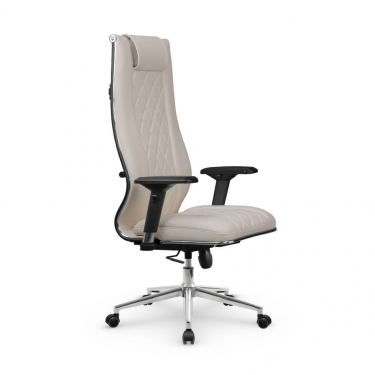 Кресло руководителя Метта МЕТТА L 1m 50M/4D Infinity Easy Clean MPES Комплект 9 Светло-бежевое