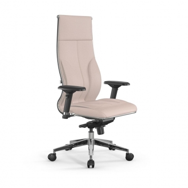 Кресло руководителя Метта Мetta L 1m 46/4D Infinity Easy Clean MPES Комплект 2 Молочное