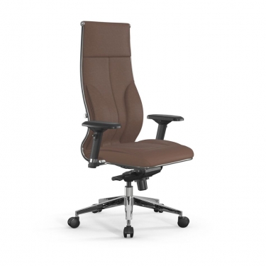 Кресло руководителя Метта Мetta L 1m 46/4D Infinity Easy Clean MPES Комплект 2 Светло-коричневое