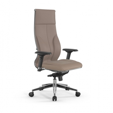 Кресло руководителя Метта Мetta L 1m 46/4D Infinity Easy Clean MPES Комплект 2 Темно-бежевое