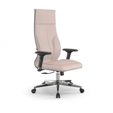 Кресло руководителя Метта Мetta L 1m 46/4D Infinity Easy Clean MPES Комплект 3 Молочное