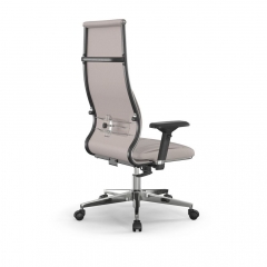 Кресло руководителя Метта Мetta L 1m 46/4D Infinity Easy Clean MPES Комплект 3 Светло-бежевое