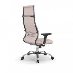 Кресло руководителя Метта Мetta L 1m 46/4D Infinity Easy Clean MPES Комплект 5 Молочное