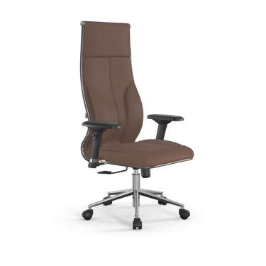 Кресло руководителя Метта Мetta L 1m 46/4D Infinity Easy Clean MPES Комплект 7 Светло-коричневое