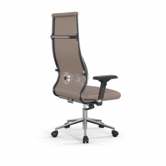 Кресло руководителя Метта Мetta L 1m 46/4D Infinity Easy Clean MPES Комплект 7 Темно-бежевое