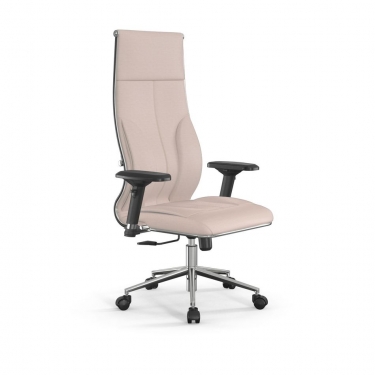 Кресло руководителя Метта Мetta L 1m 46/4D Infinity Easy Clean MPES Комплект 8 Молочное