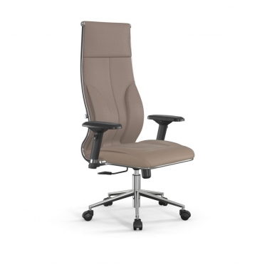 Кресло руководителя Метта Мetta L 1m 46/4D Infinity Easy Clean MPES Комплект 8 Темно-бежевое