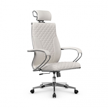 Кресло руководителя Метта Metta L 2c 44C/K116 Infinity Easy Clean MPES Комплект 3 Молочное
