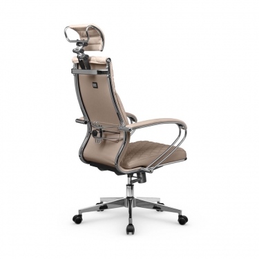 Кресло руководителя Метта Metta L 2c 44C/K116 Infinity Easy Clean MPES Комплект 3 Темно-бежевое