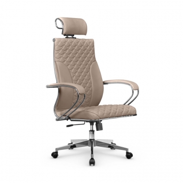 Кресло руководителя Метта Metta L 2c 44C/K116 Infinity Easy Clean MPES Комплект 3 Темно-бежевое