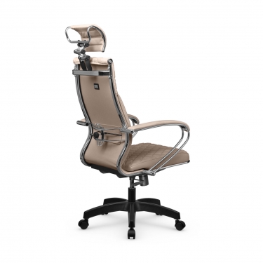 Кресло руководителя Метта Metta L 2c 44C/K116 Infinity Easy Clean MPES Комплект 4 Темно-бежевое