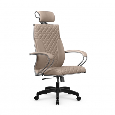 Кресло руководителя Метта Metta L 2c 44C/K116 Infinity Easy Clean MPES Комплект 4 Темно-бежевое